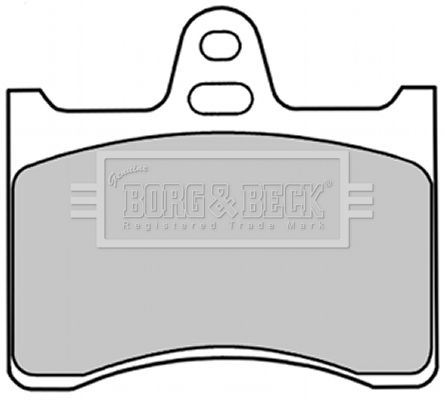 BORG & BECK Комплект тормозных колодок, дисковый тормоз BBP1277